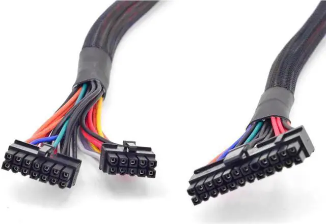 Alt view image 3 of 4 - 25 Inch 18AWG 24Pin (20+4) ATX to 14Pin+10Pin Modular PSU Main Power Cable, Compatible with Corsair HXi Series Power Supplies