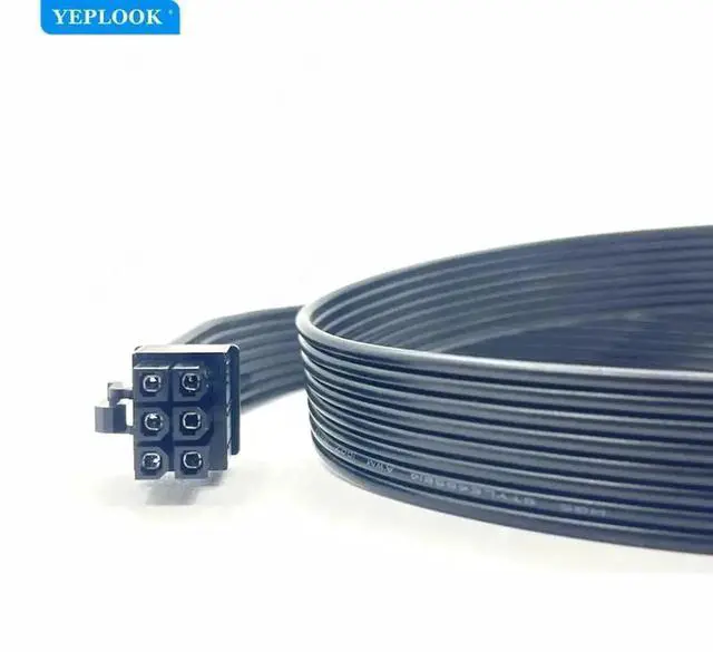 Alt view image 5 of 6 - 60cm 18AWG PCIe 6Pin to 8Pin(6+2) GPU Modular Power Cable, Compatible with Cooler Master V850 V1000 V1200 & Silent Pro Gold 1200W PSU