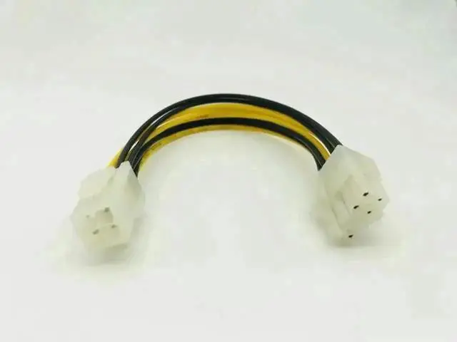 Alt view image 2 of 3 - 20cm ATX Dual 4Pin to 8Pin EPS 12V Motherboard Power Converter Adapter Cable