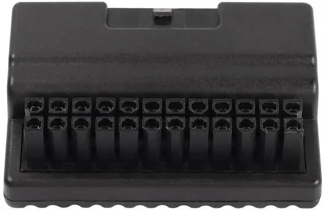 Alt view image 7 of 7 - 90 Degree Right Angle ATX 24Pin Adapter Board, ATX 24Pin Male to Female Pass-Through Connector for Desktop Motherboard PSU Wiring