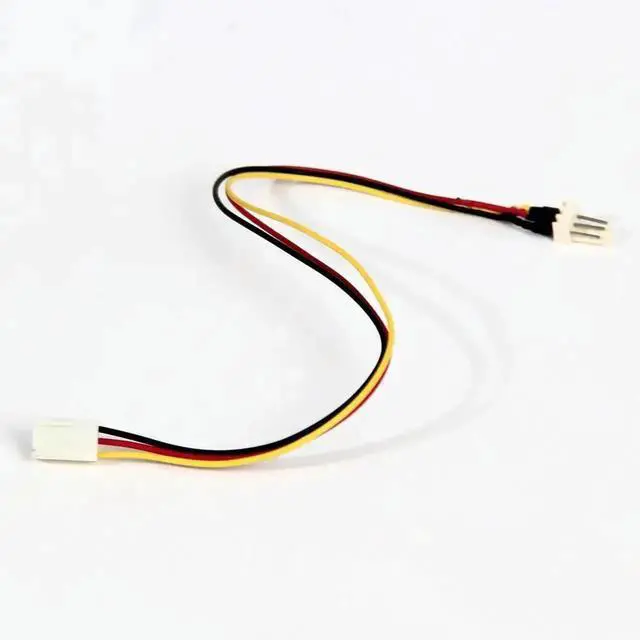 Main image of 10 Pack 26cm 12V 3-Pin Male to Female PC Fan Extension Cables with Speed Resistor for Case Cooling Fans