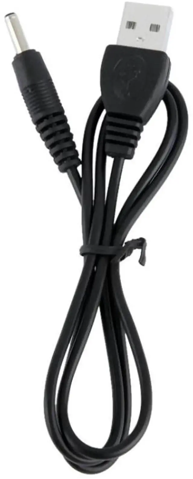 Alt view image 3 of 3 - 1.2m Black USB A Male to DC 3.5×1.35mm Barrel Jack Power Supply Cable