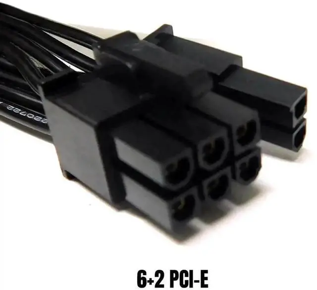 Alt view image 4 of 6 - 18AWG PCIe Dual 8Pin (6+2 Detachable) Modular GPU Power Cable Compatible with Seasonic SS-1050XM2, SS-1250XM2, SS-650KM3, SS-750KM3, SS-850KM3 PSU