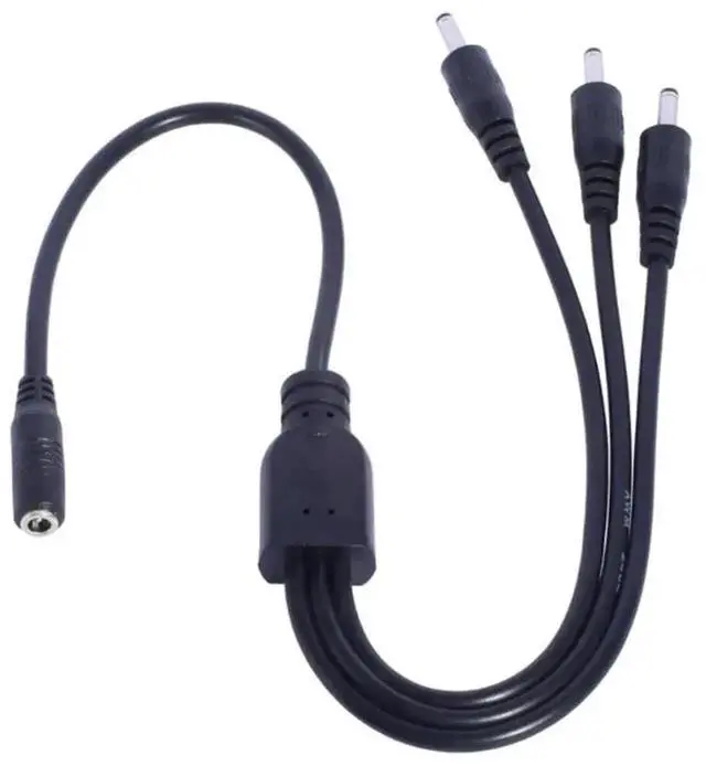 Alt view image 3 of 3 - 1 Female to 3 Male DC Power Splitter Cable, 3.5mm×1.35mm 3-Way DC Splitter Cord for CCTV Cameras & LED Light Strips
