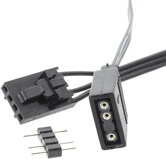 Alt view image 3 of 6 - 25cm Corsair Proprietary RGB to Universal 4-Pin 5V ARGB Adapter Extension Cable