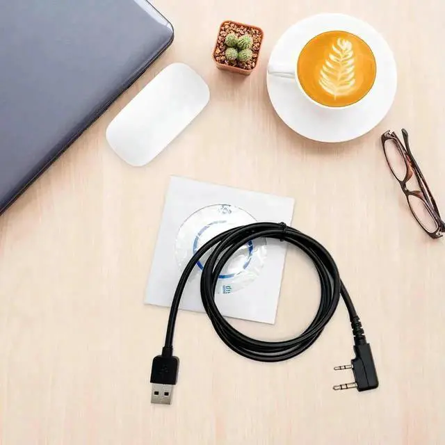 Alt view image 3 of 3 - High Speed 2-Pin USB Programming Cable with Driver CD, Compatible with TYT MD-380 MD-390 & Retevis RT3 DMR Digital Radios