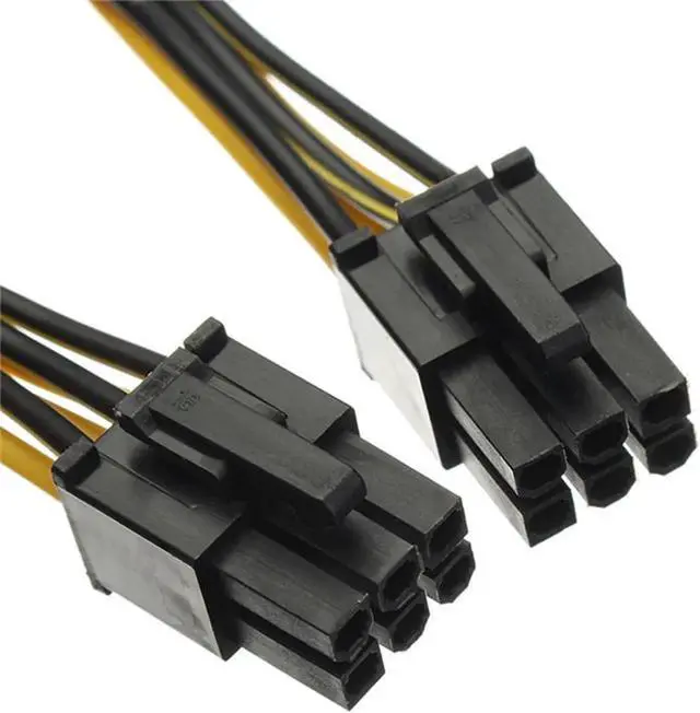 Alt view image 3 of 4 - 1.64ft 18AWG PCIe 6Pin Male to Male Power Cable for Mining Breakout Board, Fits DPS-800GB DPS-1200 PS-2751-5Q PSU