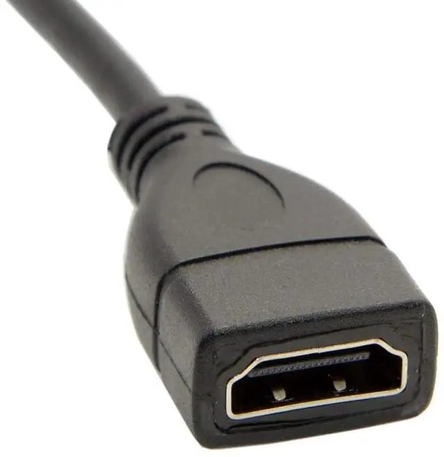 Alt view image 5 of 7 - Mini HDMI Male to HDMI Female Adapter Cable, 4K@60Hz Support for Camera, Monitor, HDTV