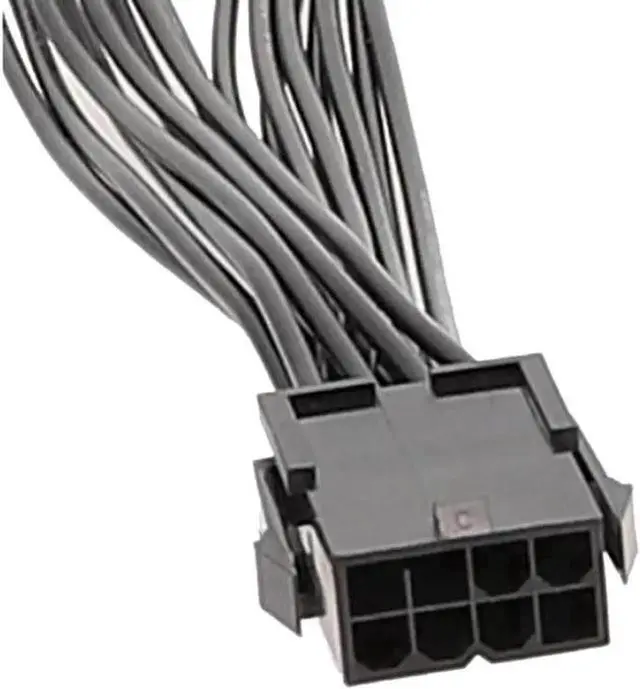 Alt view image 5 of 5 - 20cm PSU Modular Splitter Cable, Single 8Pin to Dual PCIe 8Pin GPU Power Extension Cord for Graphics Cards