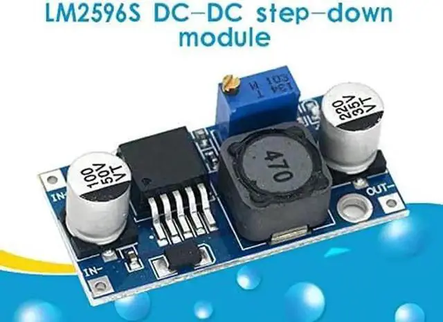 Alt view image 2 of 5 - 1 Pack LM2596S DC-DC Step Down Buck Converter Module, 3A Adjustable Voltage Regulator Input 3.2-35V Output 1.25-35V DIY Power Supply Board