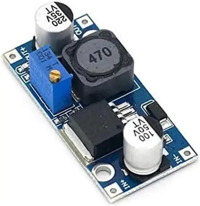 Alt view image 4 of 5 - 1 Pack LM2596S DC-DC Step Down Buck Converter Module, 3A Adjustable Voltage Regulator Input 3.2-35V Output 1.25-35V DIY Power Supply Board