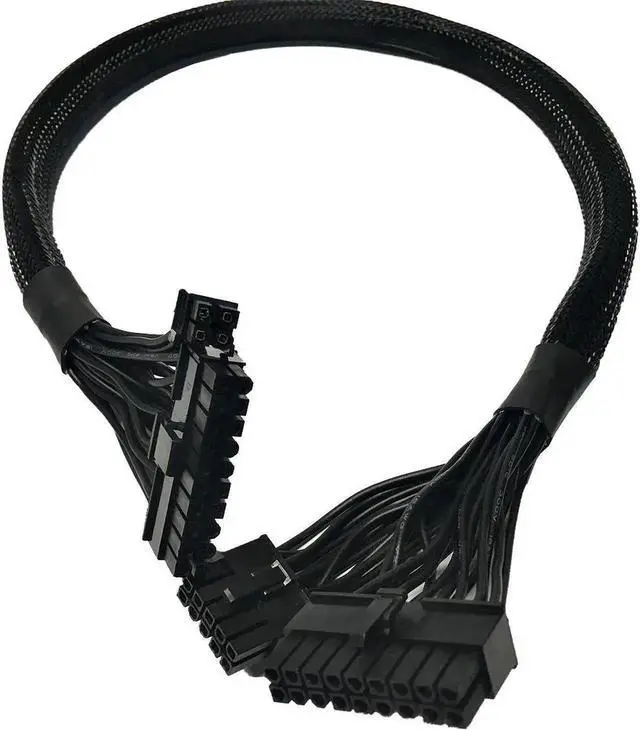 Main image of 24 Inch ATX 24Pin (20+4) to 18Pin+10Pin Modular PSU Extension Cable, Compatible with Seasonic M12II Evo 520/620/650/750/850 Power Supplies