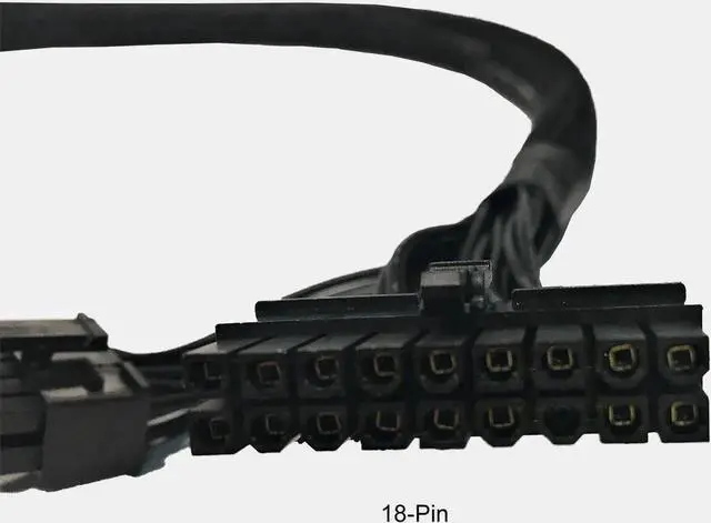 Alt view image 6 of 6 - 24 Inch ATX 24Pin (20+4) to 18Pin+10Pin Modular PSU Extension Cable, Compatible with Seasonic M12II Evo 520/620/650/750/850 Power Supplies