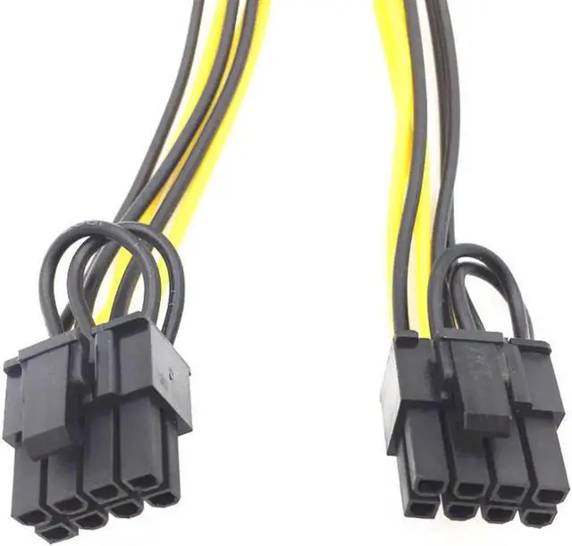 Alt view image 2 of 3 - 5 Pack PCI-E 6Pin to Dual 6+2Pin (8Pin) GPU Power Splitter Cables, PCI Express 6 Pin to Double 8 Pin Graphics Card Extension Cord