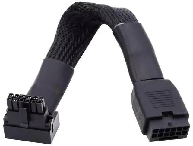 Main image of ATX 3.0 PCIe 5.0 12VHPWR Male to Female 90° Down-Angled GPU Extension Cable