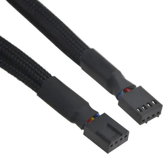 Alt view image 6 of 7 - 5 Pack 4-Pin PWM Fan Y Splitter Cable, 1 to 3 PC Case Fan Power Extension Adapter for ATX Chassis