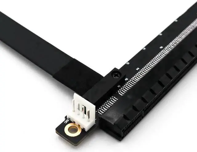 Alt view image 5 of 6 - PCIe 1x to 16x Flexible Riser Extension Cable, SATA to IDE 4Pin Powered PCI-E Adapter Card for GPU Mining Rigs