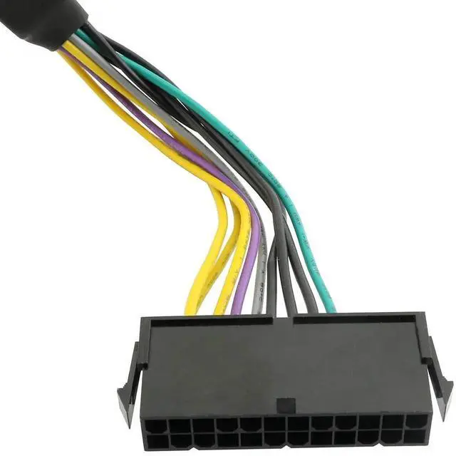 Alt view image 3 of 5 - 2PCS 11 Inch 18AWG ATX 24Pin to 8Pin PSU Power Adapter Cable for Motherboard Connection