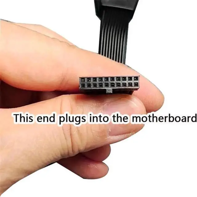 Alt view image 2 of 3 - 14.7cm (5.8in) USB 3.0 Motherboard Female to Male Extension Cable, Internal PC Host USB3.0 Data Extender Cord