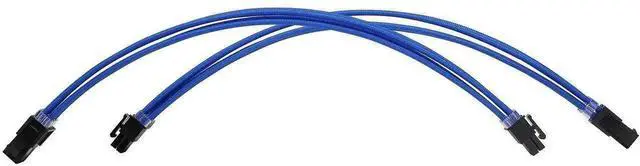 Alt view image 6 of 6 - Blue Sleeved PSU Extension Cable Kit, 18AWG ATX 24Pin + EPS 8Pin (4+4) + PCI-E 8Pin (6+2) Extension Cords with Cable Combs, Power Extender Set for PSU to Motherboard & Graphics Card