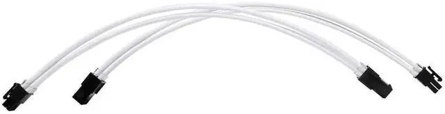 Alt view image 2 of 6 - Black Braided PSU Extension Cable Kit, 18AWG ATX 24Pin + EPS 8Pin + PCIe 8Pin Cables with Cable Combs