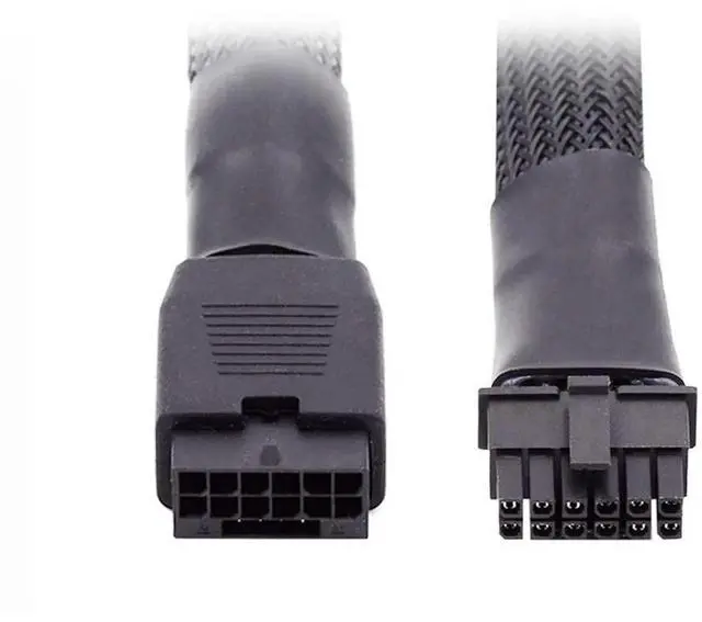 Main image of 17cm 12VHPWR Male to Female Extension Cable, ATX3.0 PCIe5.0 16Pin(12+4) GPU Power Cord for RTX 3080, 3090Ti