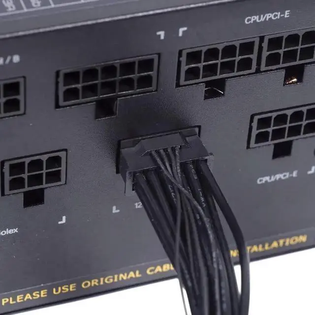 Alt view image 6 of 7 - ATX 3.0 PCIe 5.0 12VHPWR Modular Cable, 16Pin to 16Pin (12+4Pin) GPU Power Cord
