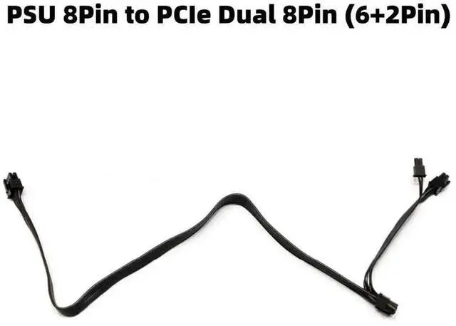 Alt view image 2 of 5 - Dual PCIe 8Pin (6+2Pin) GPU Modular Power Cable for Seasonic FOCUS PLUS GOLD/Platinum/PX/GX/SGX 650W/750W/850W/1000W