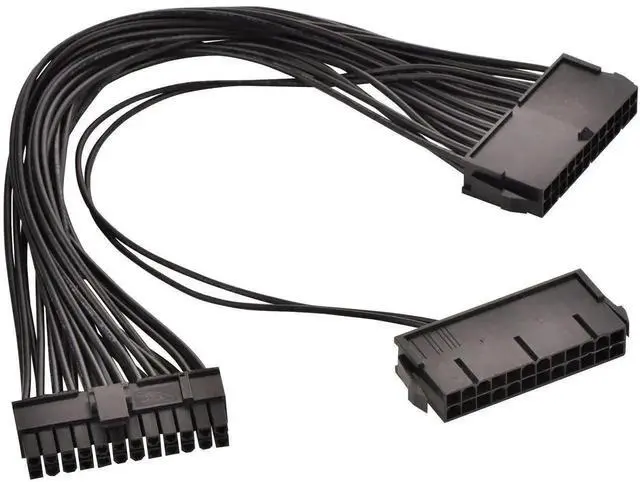 Main image of Dual PSU Synchronization 24Pin ATX Motherboard Adapter Cable, 32cm (12.6 Inch)