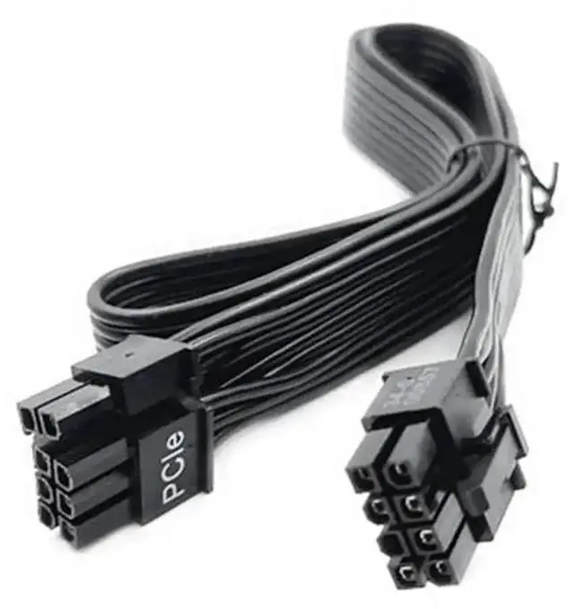 Alt view image 5 of 6 - 60cm Flat PCIe 8Pin (6+2Pin) Modular GPU Power Cable Compatible with Corsair CS-M Series PSU, CS450M CS550M CS650M CS750M CS850M