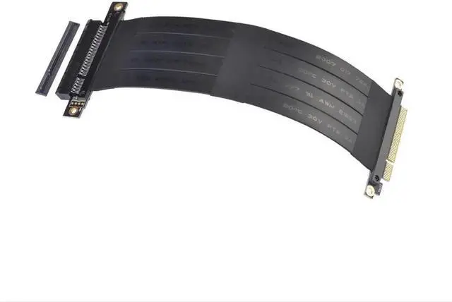 Alt view image 6 of 6 - PCIe 8X Male to 8X Female Extension Riser Cable, PCI-E Add-On Expansion Card Cord for BTC Mining Rig Assembly