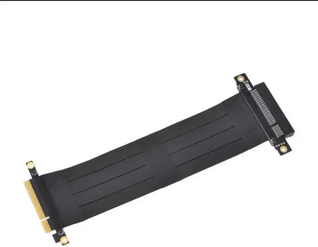 Alt view image 2 of 6 - PCIe 8X Male to 8X Female Extension Riser Cable, PCI-E Add-On Expansion Card Cord for BTC Mining Rig Assembly