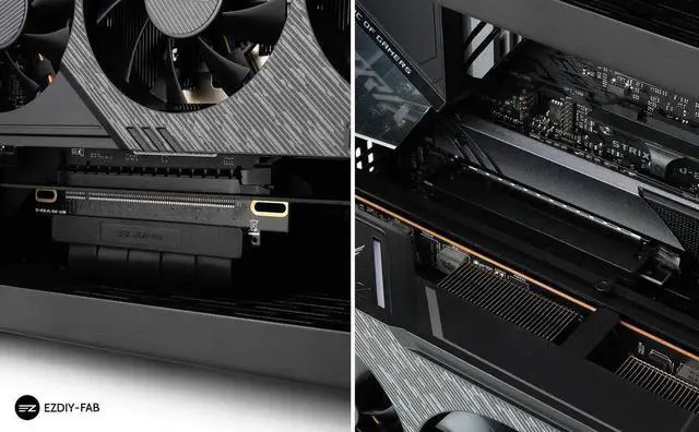 Alt view image 5 of 7 - 30cm PCIe 3.0 x16 Straight GPU Riser Extension Cable