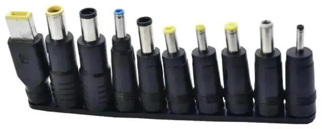 Main image of 10 Pack Universal DC 5.5×2.1mm Power Plug Kit, Male & Female DC Jack Connectors for Laptop Power Adapters & Equipment Power Wiring