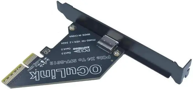 Alt view image 2 of 5 - PCIe 4.0 x4 to OCuLink SFF-8612 External Adapter Card, eGPU Dock Expansion Card for Mini PC