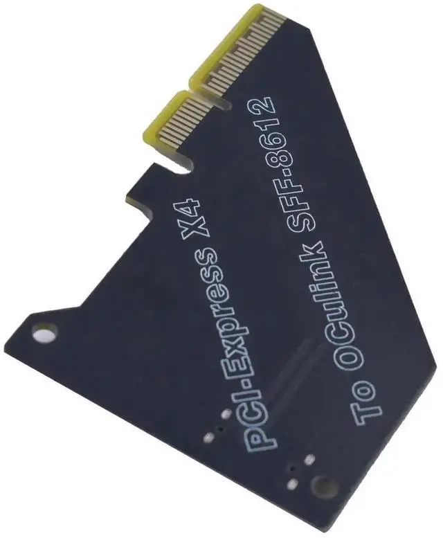 Alt view image 5 of 5 - PCIe 4.0 x4 to OCuLink SFF-8612 External Adapter Card, eGPU Dock Expansion Card for Mini PC