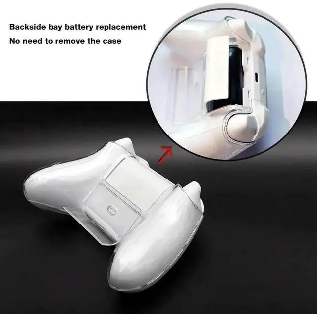 Alt view image 3 of 3 - Transparent Clear Crystal Protective Case, Anti-Slip Shockproof Travel Cover Skin Shell for Xbox Series X/S Controller