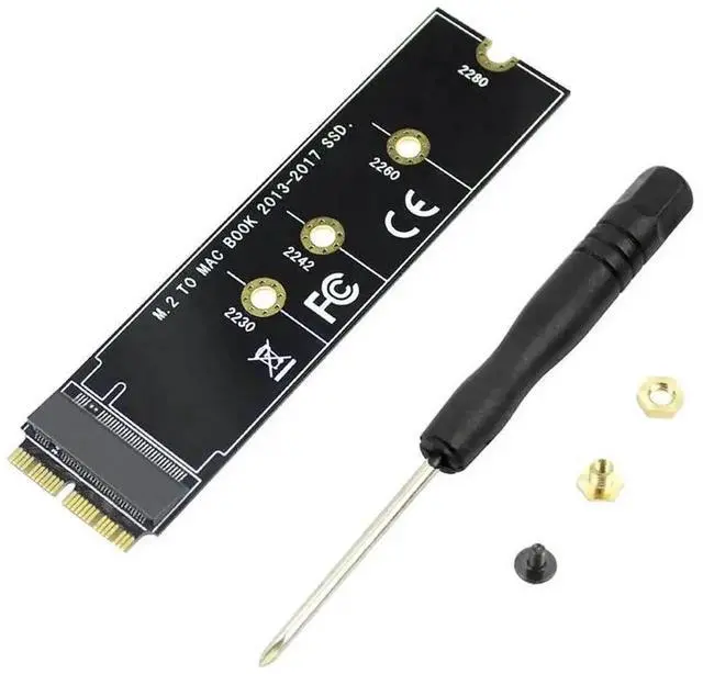 Main image of M.2 NVMe SSD Converter Adapter Card, Storage Upgrade Kit Supporting NVMe/AHCI M.2 SSD, Compatible with MacBook Air & Pro Retina 2013-2017 A1465 A1466 A1398 A1502