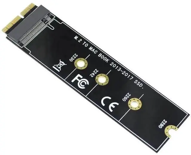 Alt view image 2 of 6 - M.2 NVMe SSD Converter Adapter Card, Storage Upgrade Kit Supporting NVMe/AHCI M.2 SSD, Compatible with MacBook Air & Pro Retina 2013-2017 A1465 A1466 A1398 A1502