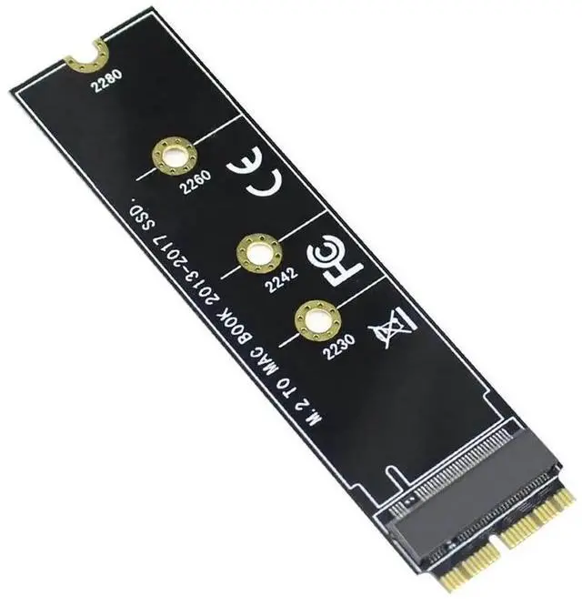 Alt view image 5 of 6 - M.2 NVMe SSD Converter Adapter Card, Storage Upgrade Kit Supporting NVMe/AHCI M.2 SSD, Compatible with MacBook Air & Pro Retina 2013-2017 A1465 A1466 A1398 A1502