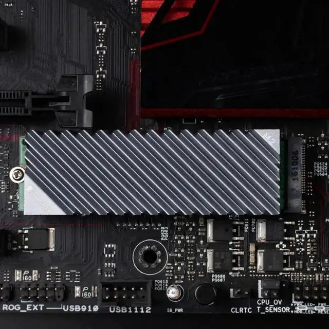 Alt view image 4 of 4 - M.2 SSD Heatsink Cooling Fin with Thermal Pad, SSD Solid State Drive Cooler Radiator for Desktop PC