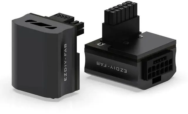 Main image of 90 Degree RVS-Type 12VHPWR 12+4Pin GPU Power Adapter, Max 600W Output, Black, 1 Pack, Compatible with RTX 4090, 4080, 4070Ti Graphics Cards