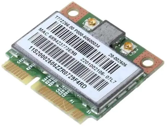 Alt view image 2 of 6 - BCM4313HMGB BCM4313 1x1 BGN WiFi Adapter Card, Half Mini PCI-E Wireless Network Card, Compatible with Z370, G480, G580, G780, Y470, Y570, Y480, Y580 Laptops