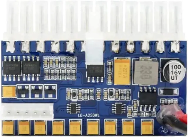 Alt view image 4 of 4 - 12V DC 250W Pico PSU DC-DC ATX Power Module, 24Pin ATX Switch Power Supply for Mini ITX PC & Car Automative Computer