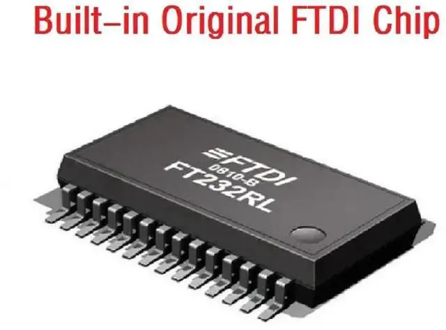 Alt view image 4 of 6 - 1.8m FTDI FT232RL USB to DB25 Male RS232 Serial Cable, TNC Communication Cord for Kantronics KPC2, KPC-3+ & ARM Debian Systems