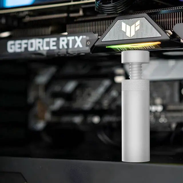 Alt view image 5 of 6 - M Size Adjustable GPU Anti-Sag Support Bracket, Magnetic Graphics Card Holder with Anti-Slip Pad, Universal Video Card Stabilizer Brace