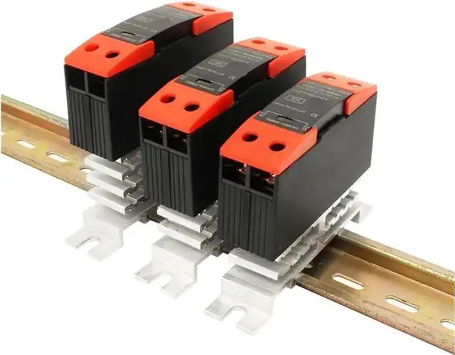 Alt view image 3 of 5 - Single Phase DIN Rail Mount Solid State Relay SSR, 10A/25A/40A Optional with Heatsink, DC-Control-AC / AC-Control-AC / DC-Control-DC Versions Available (25A DC to DC)