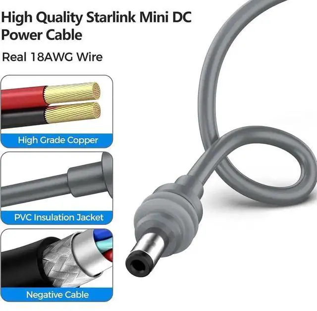 Alt view image 4 of 5 - 2PC USB C Female to DC Power Converter Cable for Starlink Mini, 20V 5A 100W PD Extension Power Cord