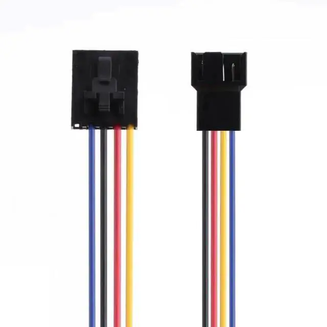 Alt view image 6 of 6 - 17.5cm 5Pin to 4Pin CPU Fan Extension Splitter Cable, 4-Wire CPU Cooler Fan Adapter Cord
