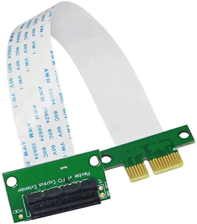 Main image of 14cm 90 Degree PCIe 1X Riser Cable, PCI-E 36Pin PCIe 3.0 1X Extension Cord for FPV & Mining Devices